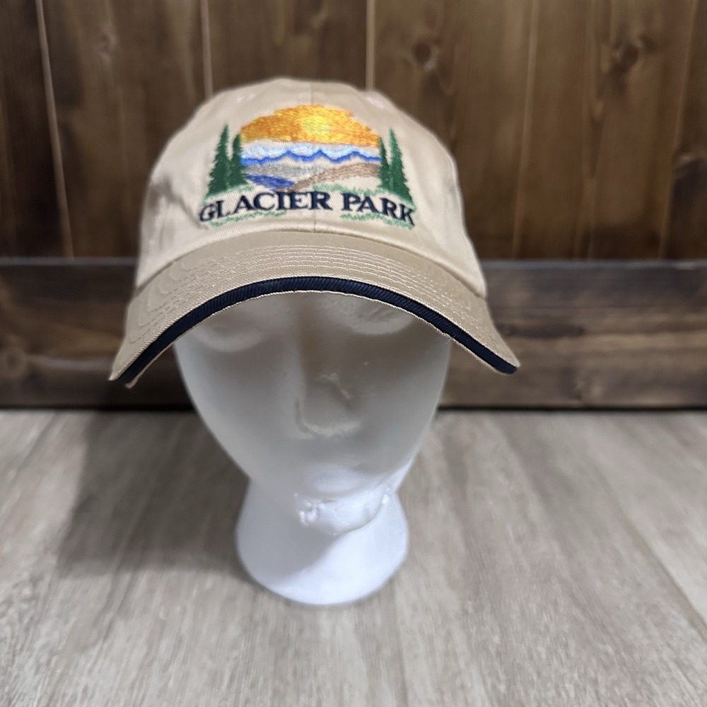 Vintage Glacier National Park Embroidered Cap Tourist Travelcore Vacation 90s